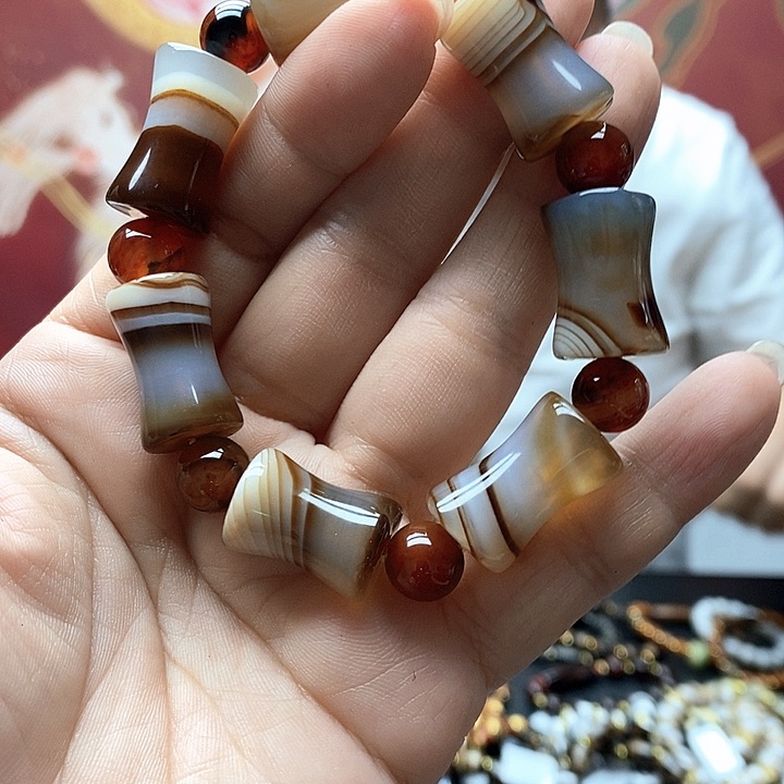 玛瑙/玉髓手链合金