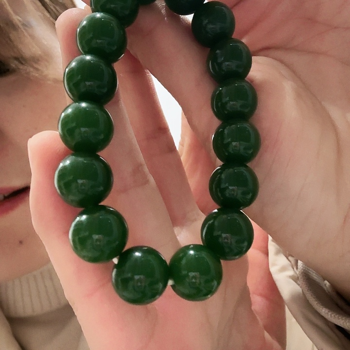 石英质玉（金丝玉）未镶嵌手链