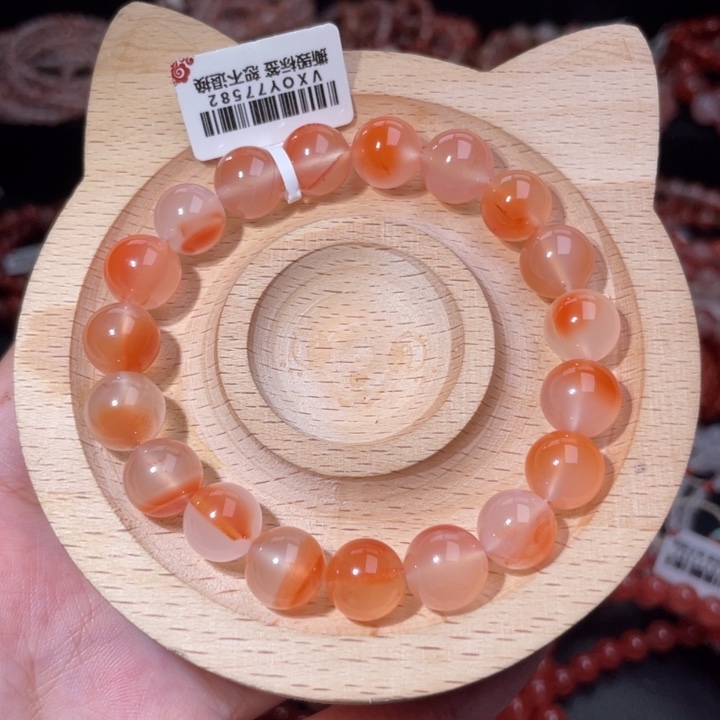 南红玛瑙未镶嵌配饰手串10.8咪溏心蛋679