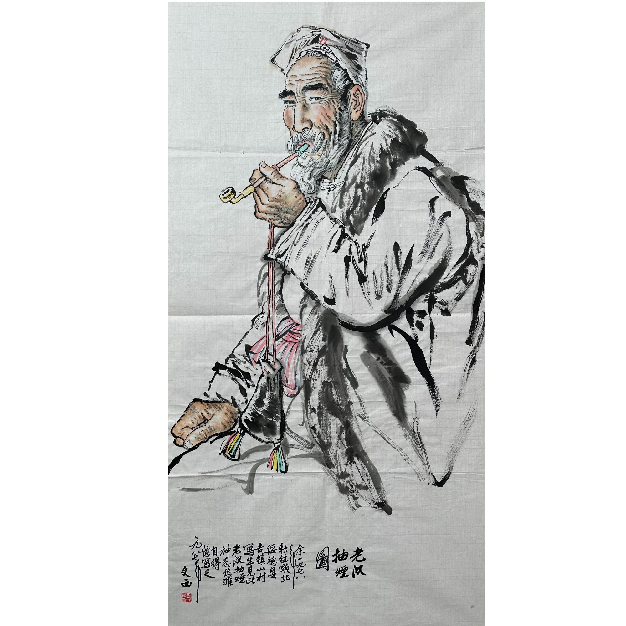 L-R-1021 刘文西 人物 69cm×137cm 软片