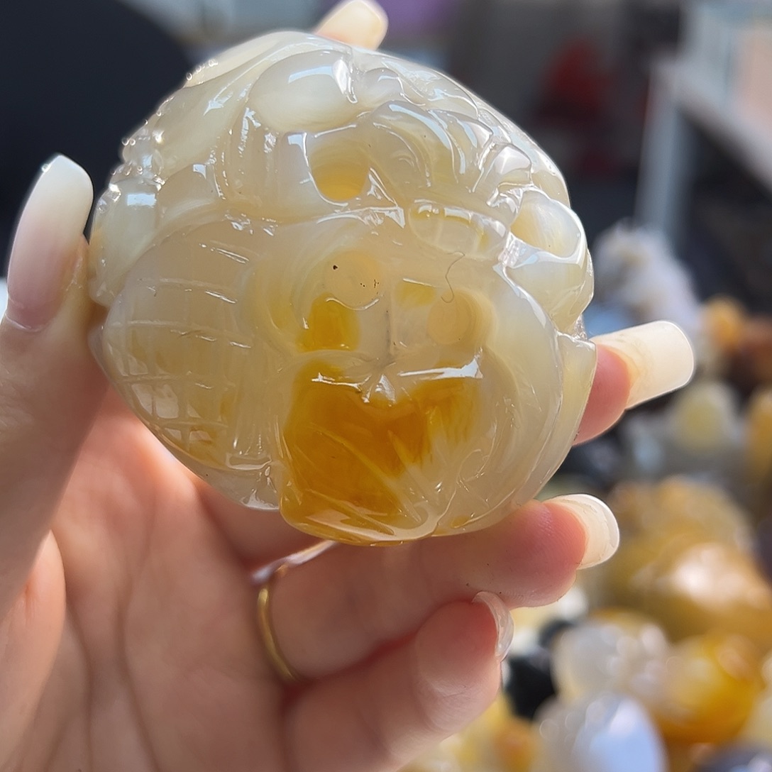 玛瑙/玉髓未镶嵌吊坠(不含链)