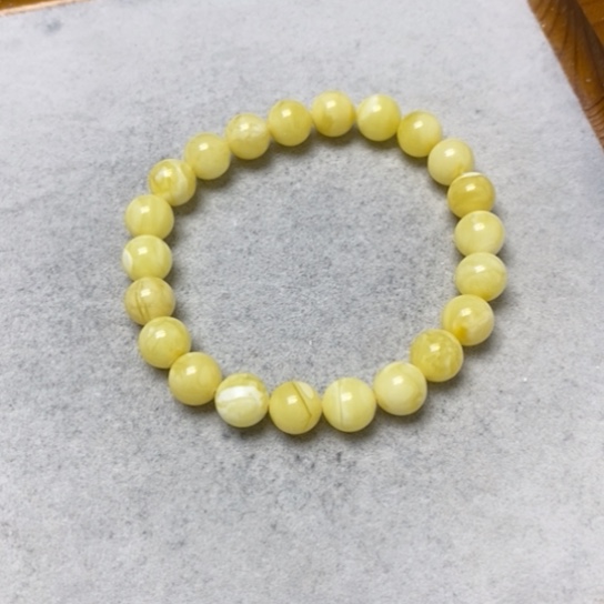 蜜蜡裸石未镶嵌手串