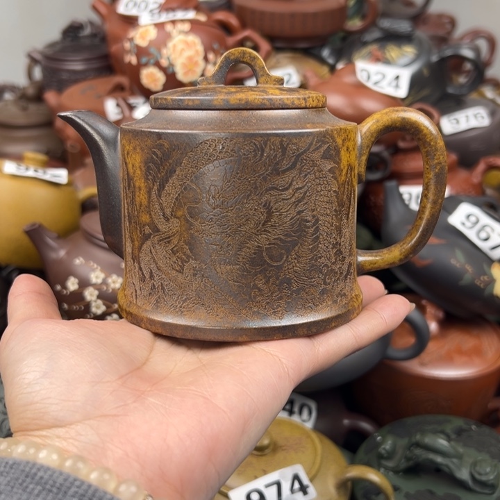 紫砂茶壶盖子气泡