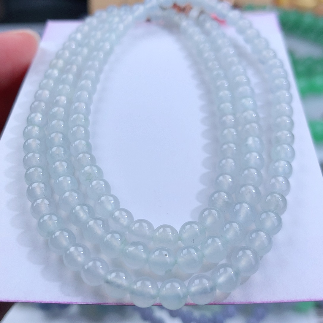 翡翠手链未镶嵌卡4.5mm