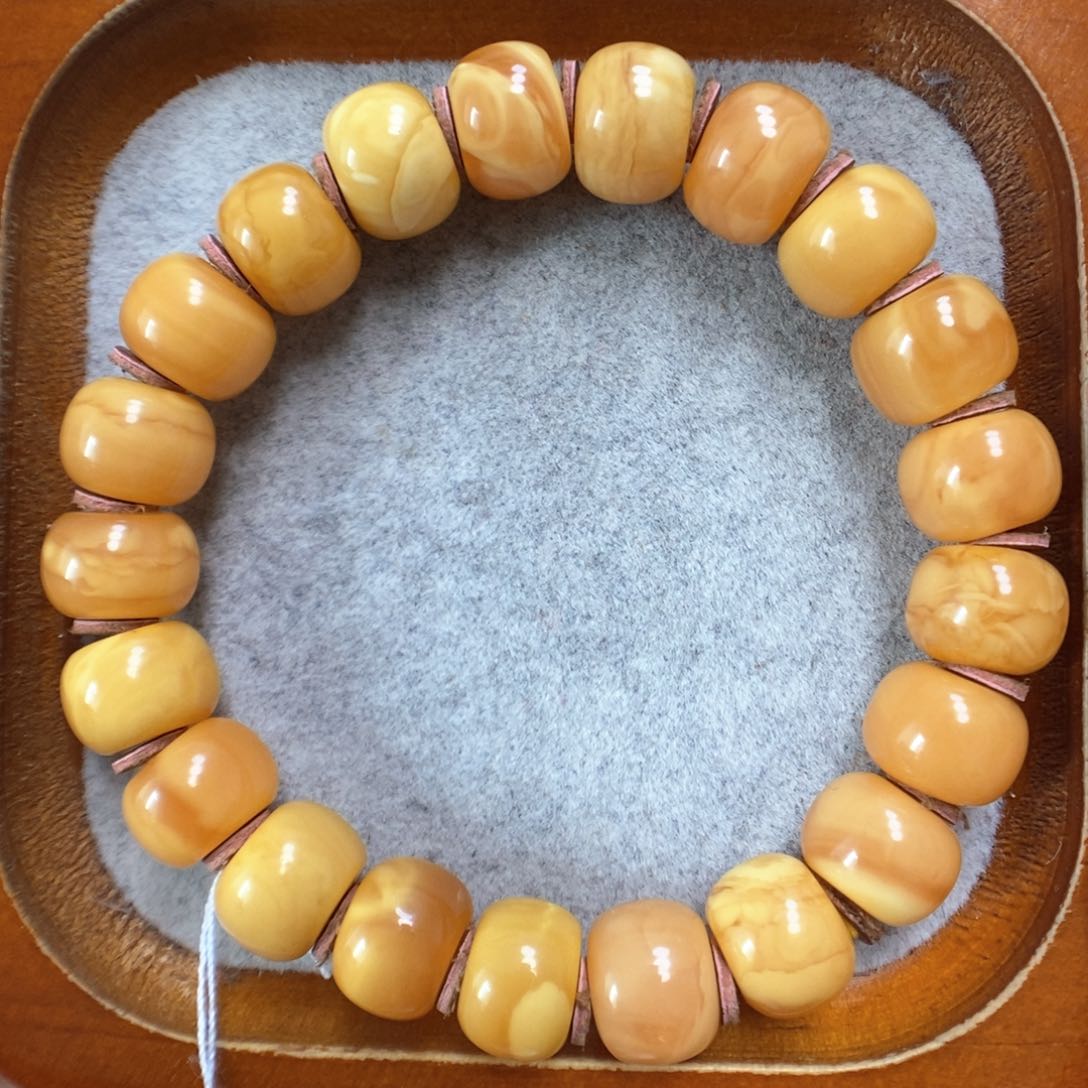 蜜蜡手串未镶嵌蜜蜡手串