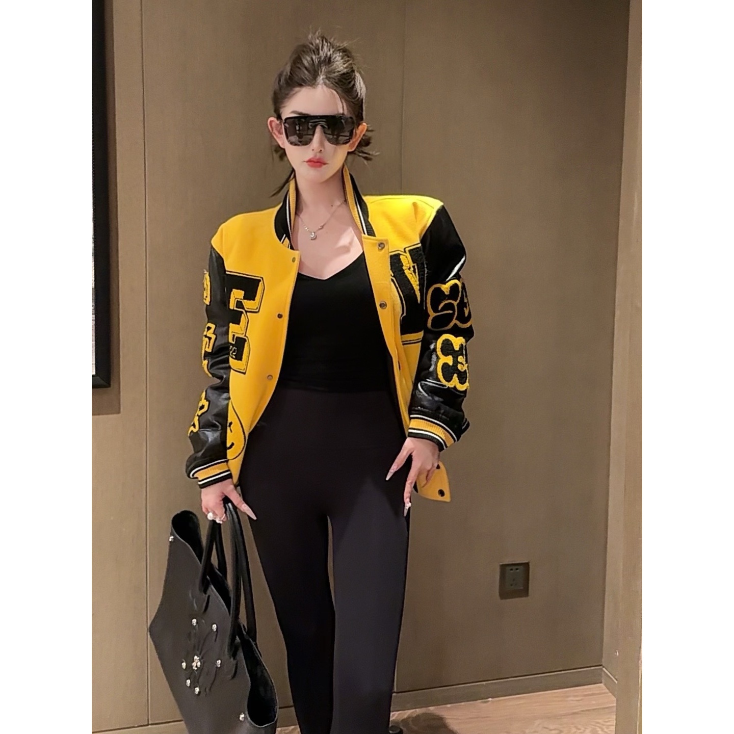 GUIDI GUDI【我是主角】帅气撞色夹克长袖羽绒外套 W9441971H