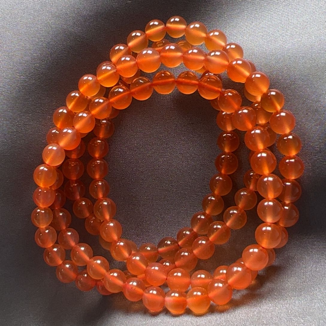 南红玛瑙手串未镶嵌