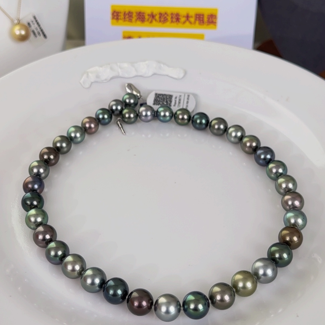 海水珍珠颈饰未镶嵌大溪地项链10-12mm可定制爱