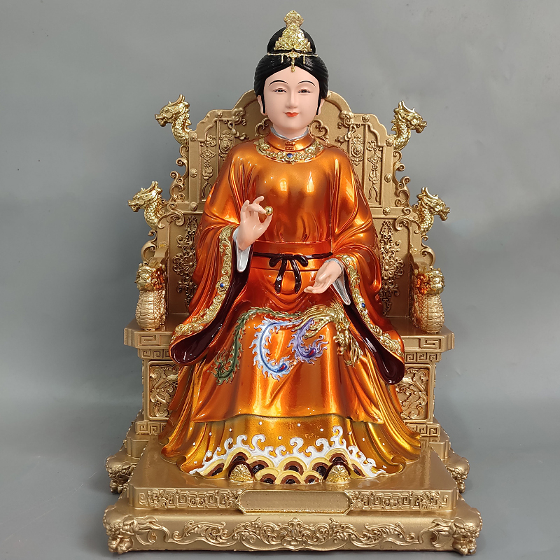 树脂胡秀英神像胡家姑娘像东北四大家族家用胡秀英供奉摆件