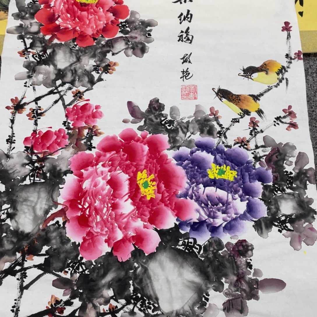 国画老师亲笔手绘作品y