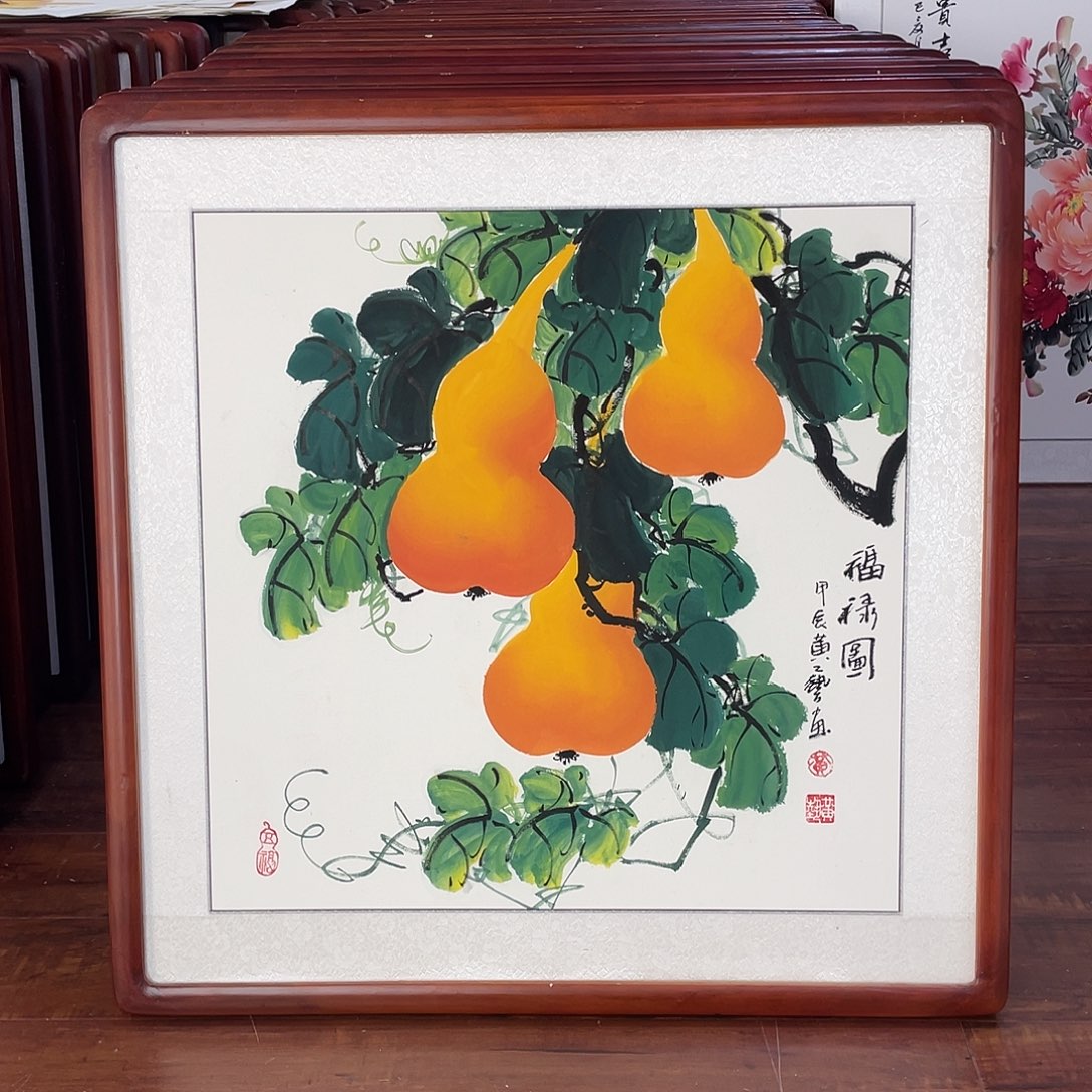 国画带框尺寸63*63厘米