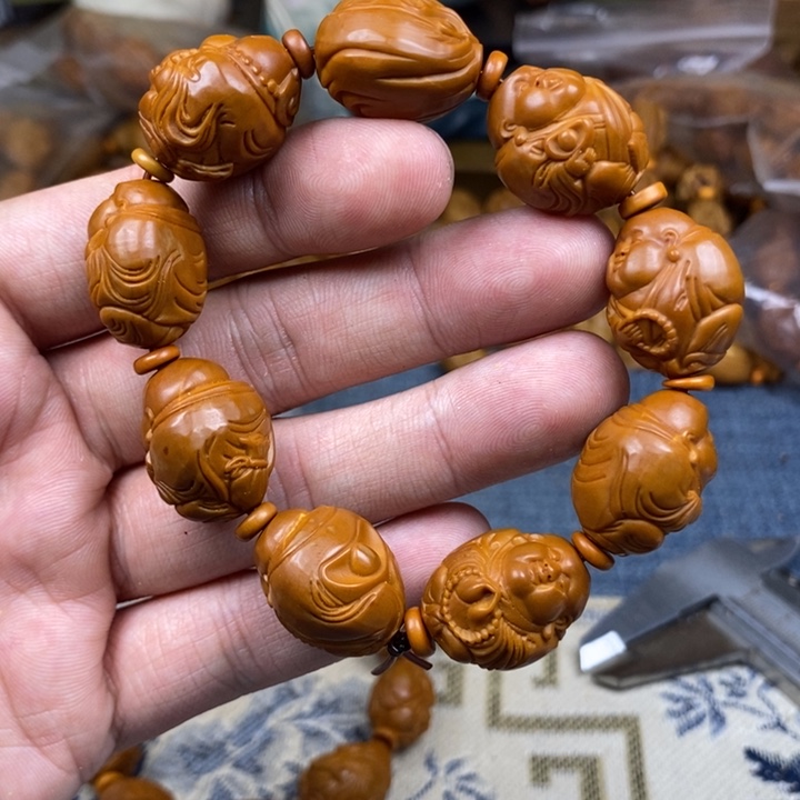 橄榄核手串/手链橄榄核雕工艺手串