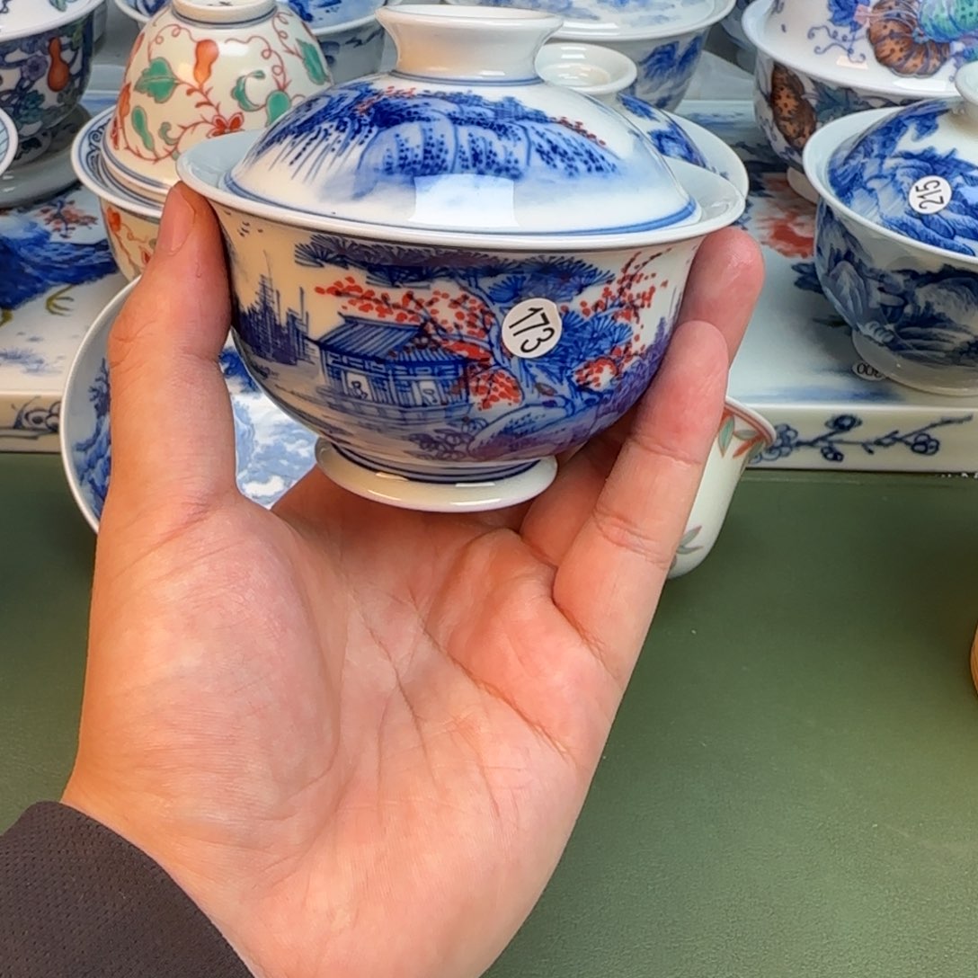 彦祖纯手工手绘茶具173