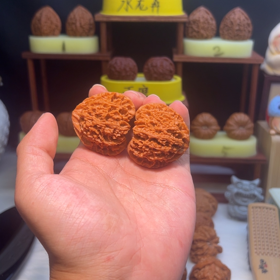 吊坠文玩核桃【毕业级】全品42.5三角满天星