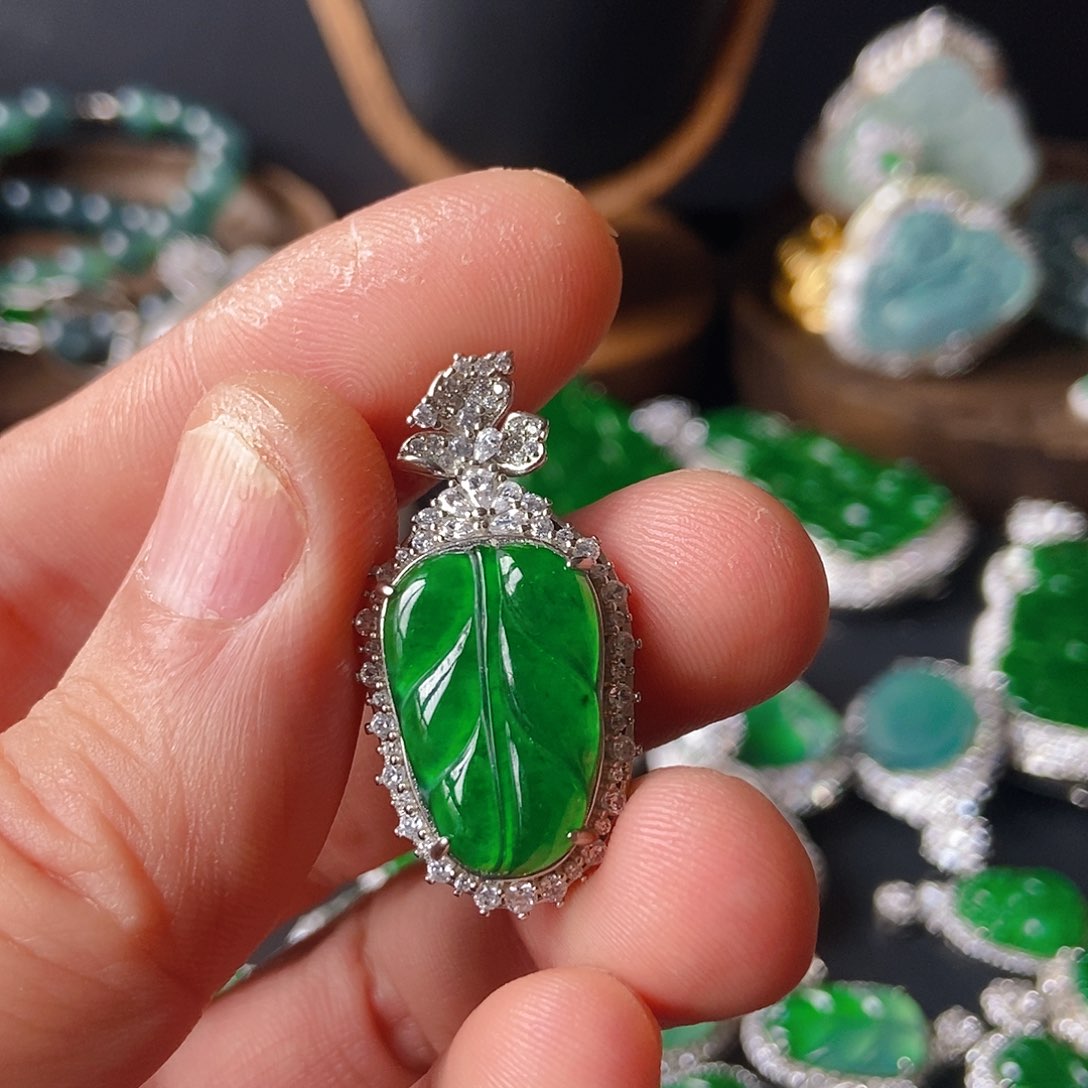 翡翠吊坠(不含链)未镶嵌027吊坠