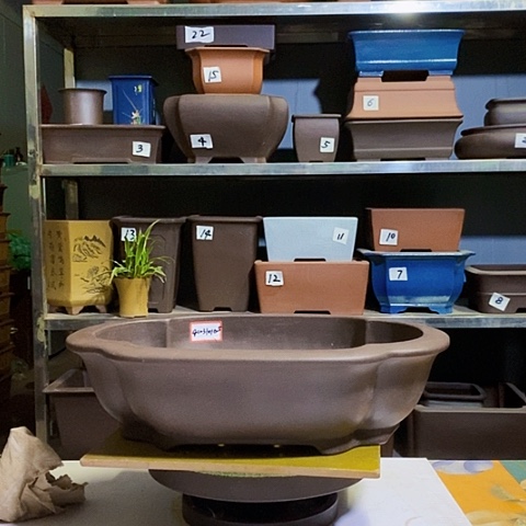 红陶宜兴紫砂花盆