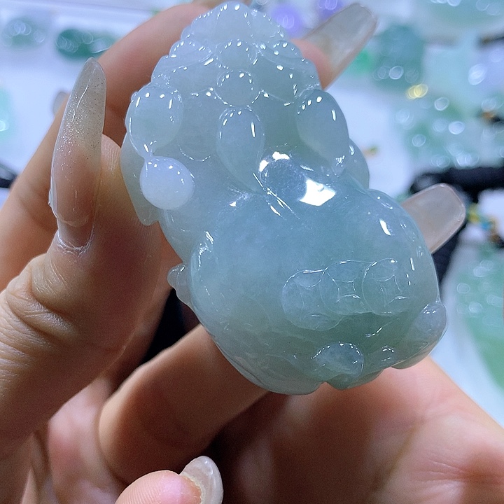 翡翠颈饰未镶嵌天然翡翠A货吊坠