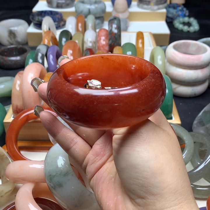 未镶嵌手镯石英质玉欧*酱