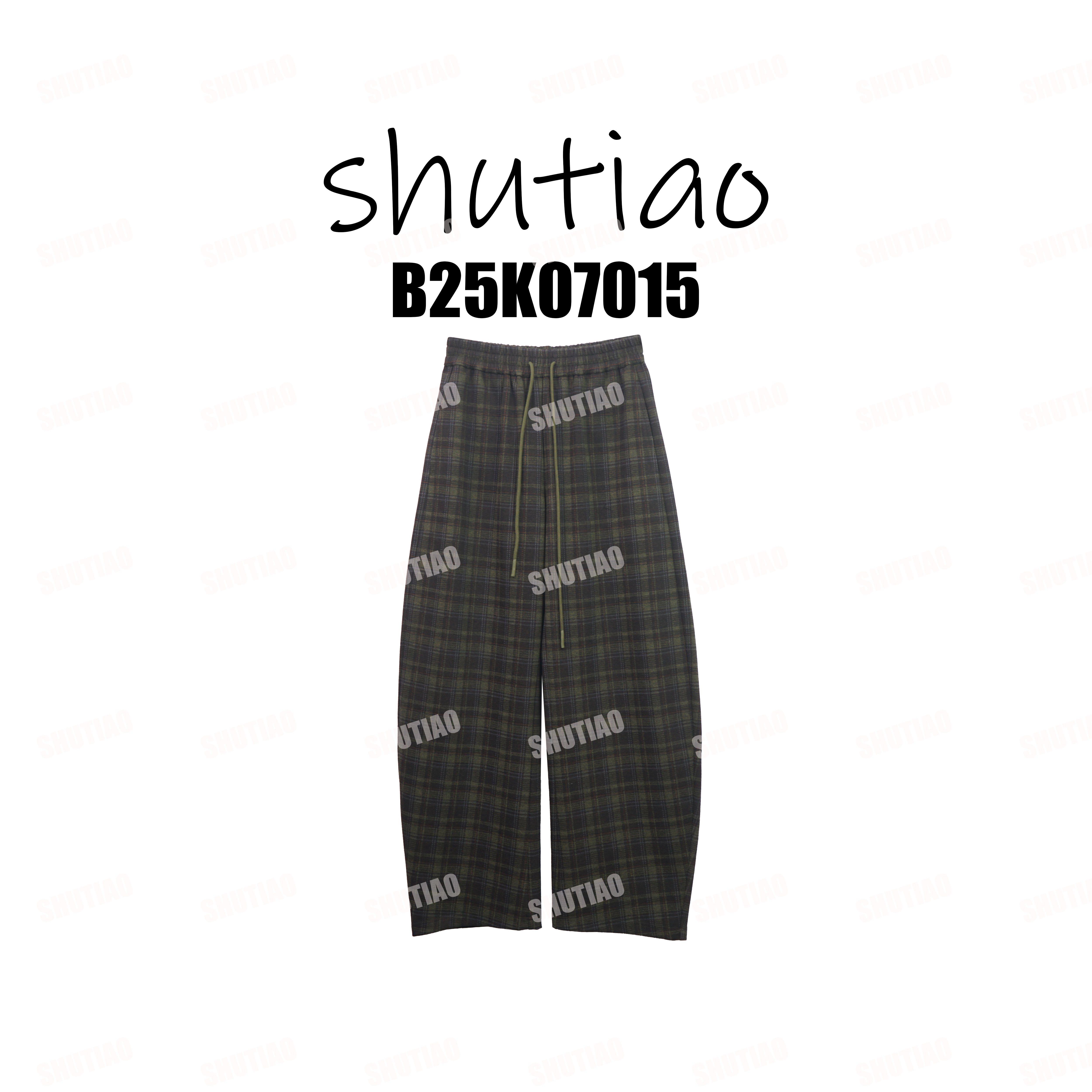 【SHUTIAO】2025冬季：新款小众设计款裤子B25K07015