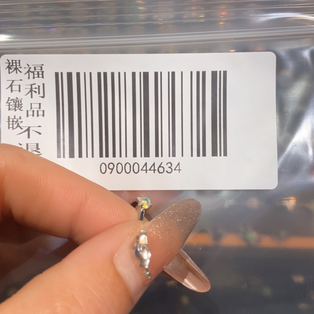 欧泊戒指欧泊银S925镶嵌圆*7