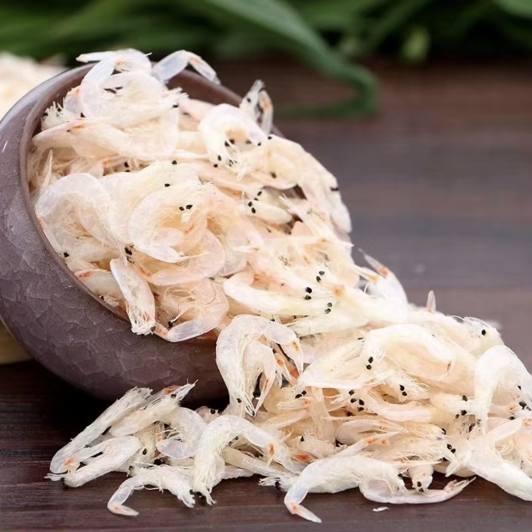 [梦鲜甄选] 淡干虾皮新鲜虾皮淡干无盐海虾皮3斤装干货包邮