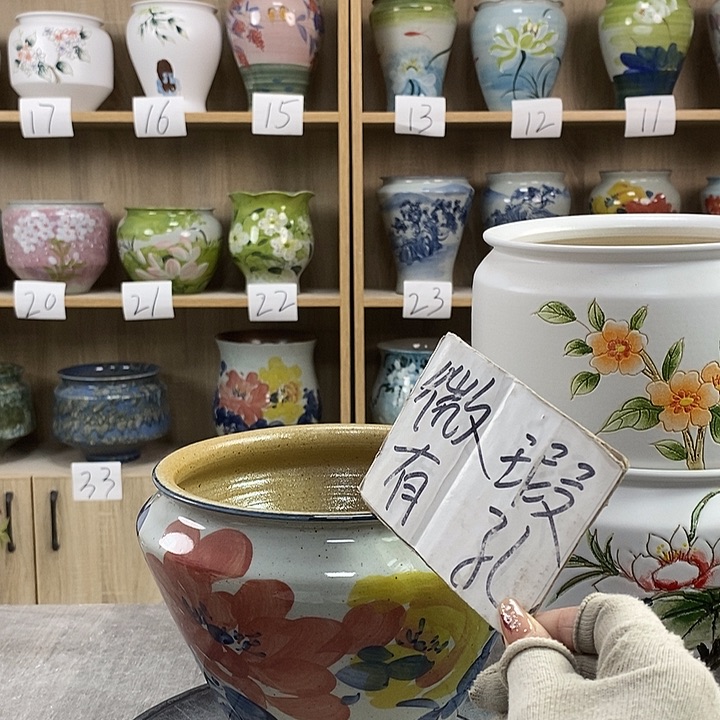 缸13xc景德镇陶瓷花盆