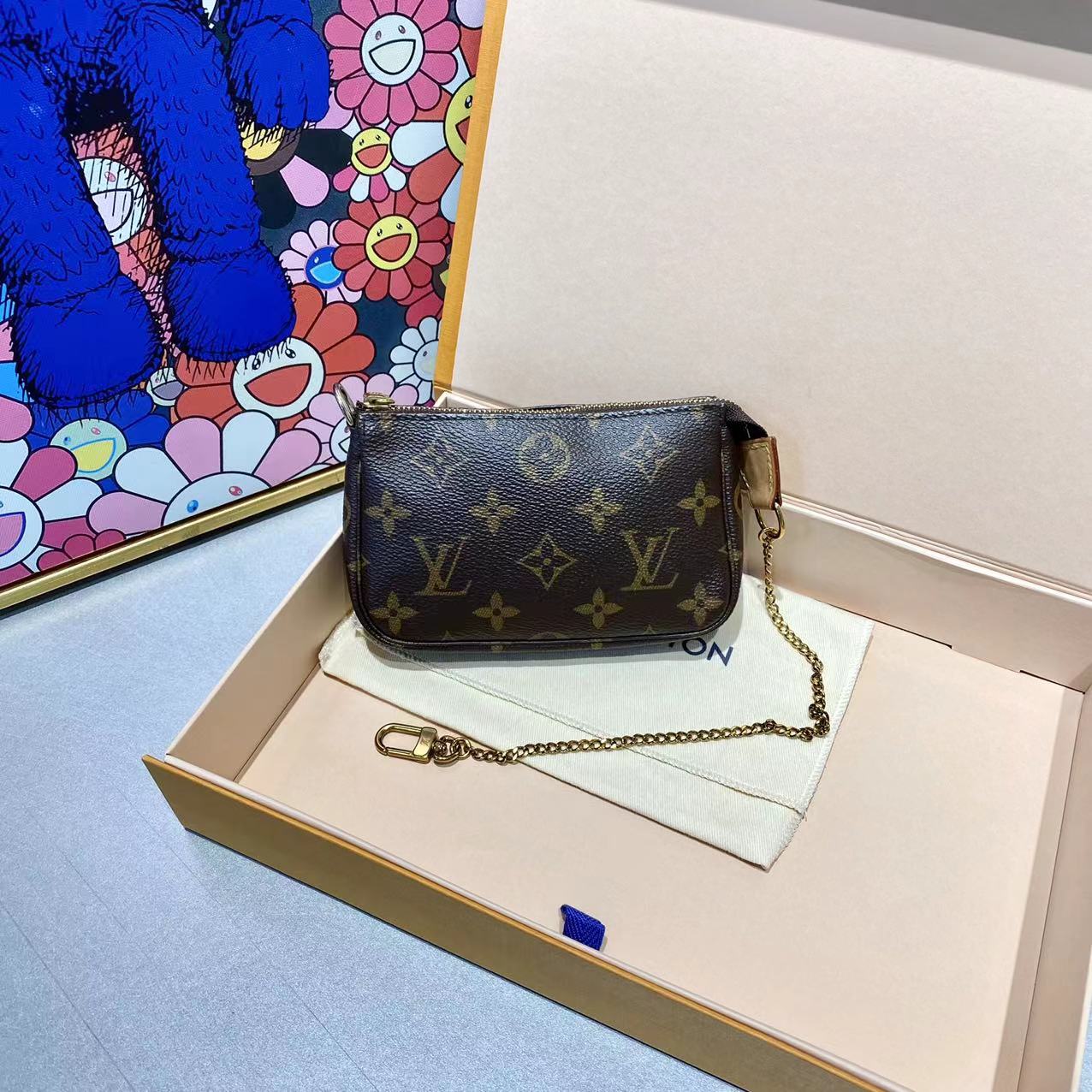 95新 LouisVuitton/路易威登 LV   老花小麻将包 手提包