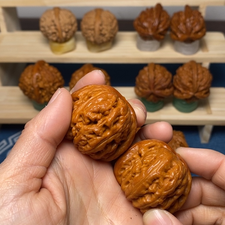 烟***生文玩核桃把件元宝