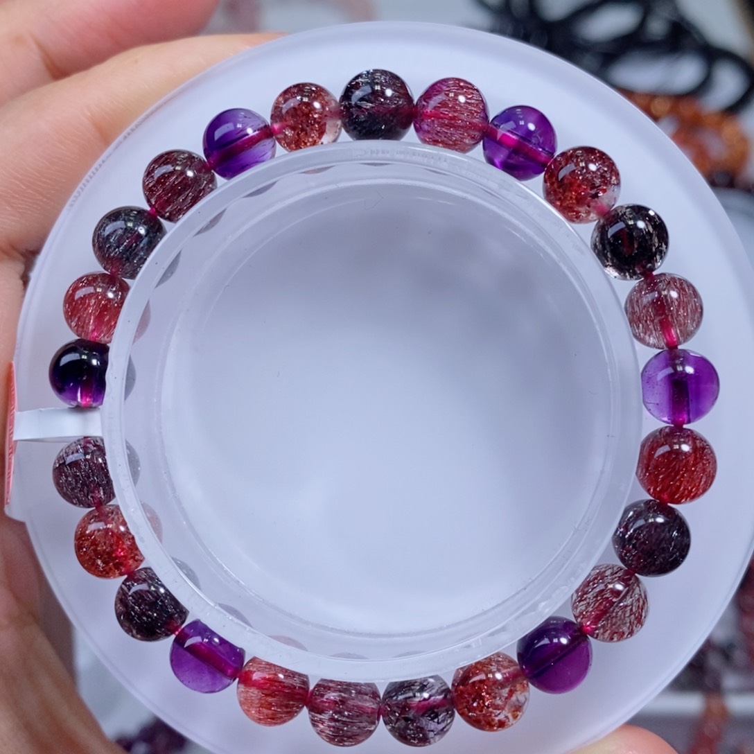 水晶手链未镶嵌黑加仑