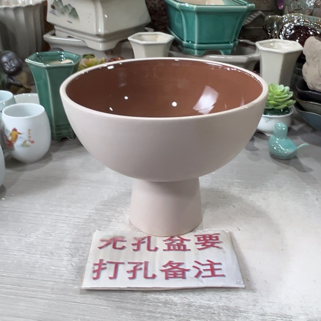 陶瓷绿植多肉微瑕花盆口径21*17无孔