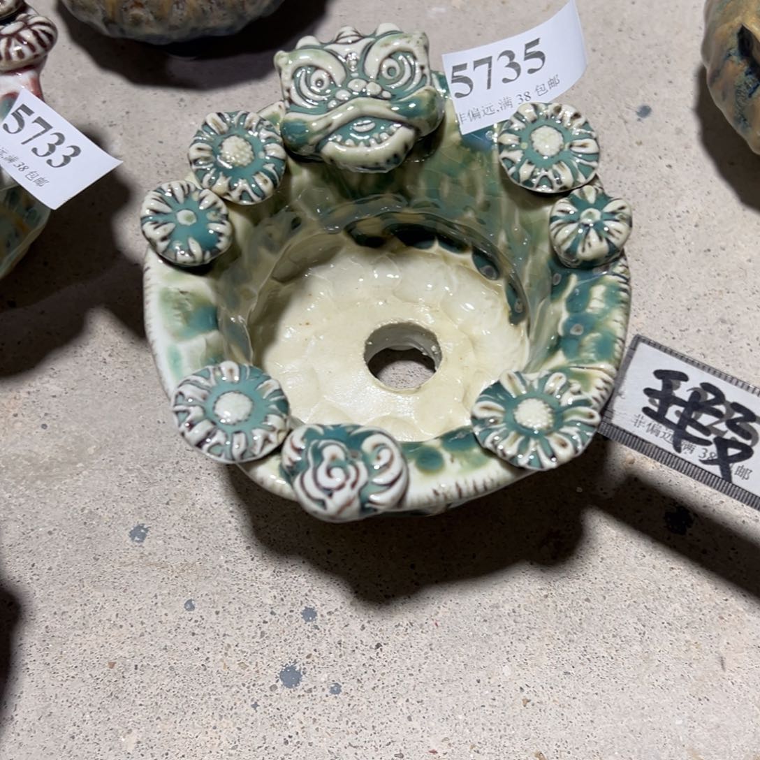 红陶瑕疵景德镇手工花盆