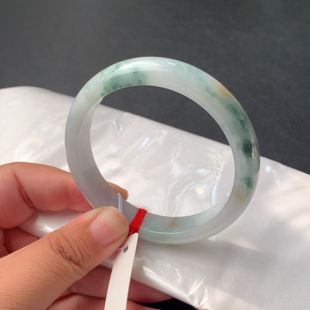 翡翠未镶嵌手镯新货6号54.9-11.6-7.1推荐