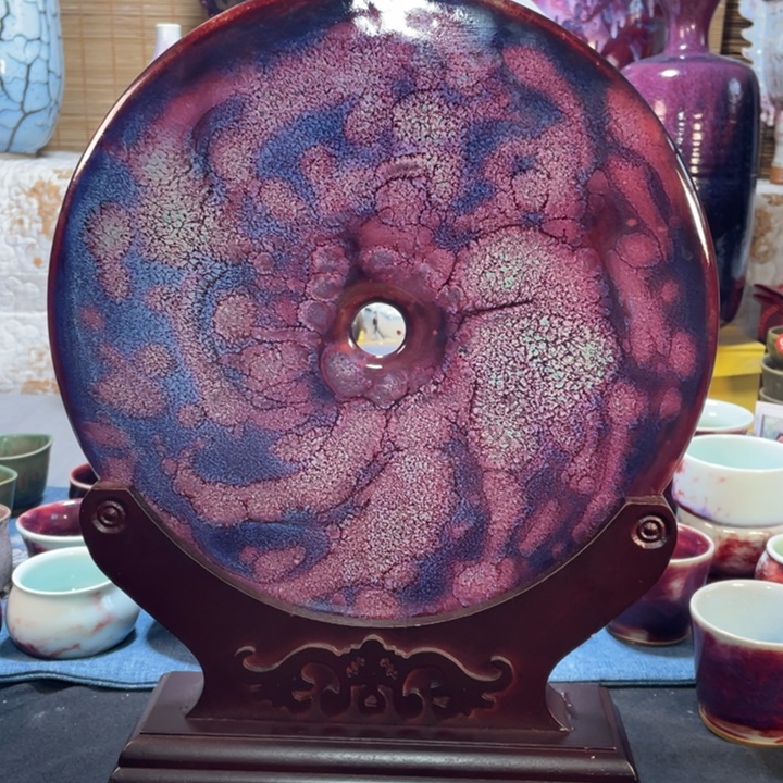 摆件手工玉璧。。。。。。。。