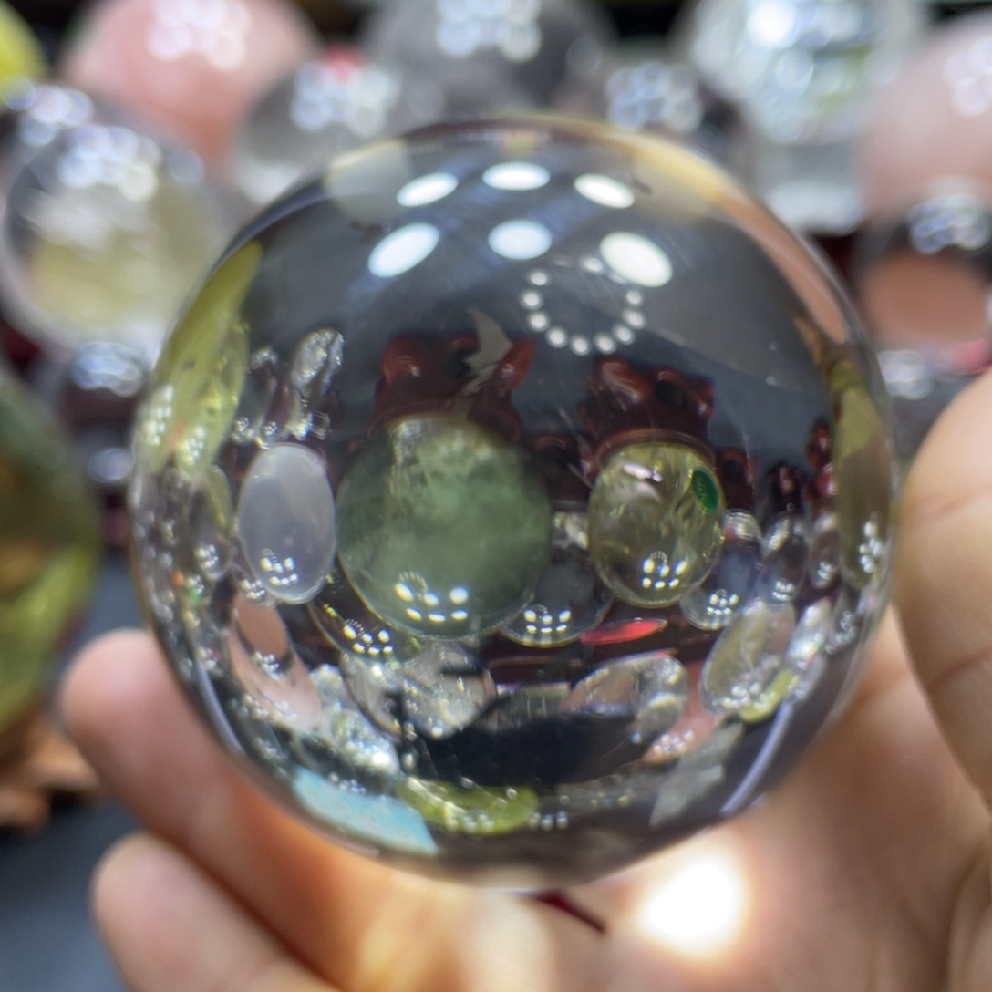 水晶MM白水晶球L2971未镶嵌杰*米