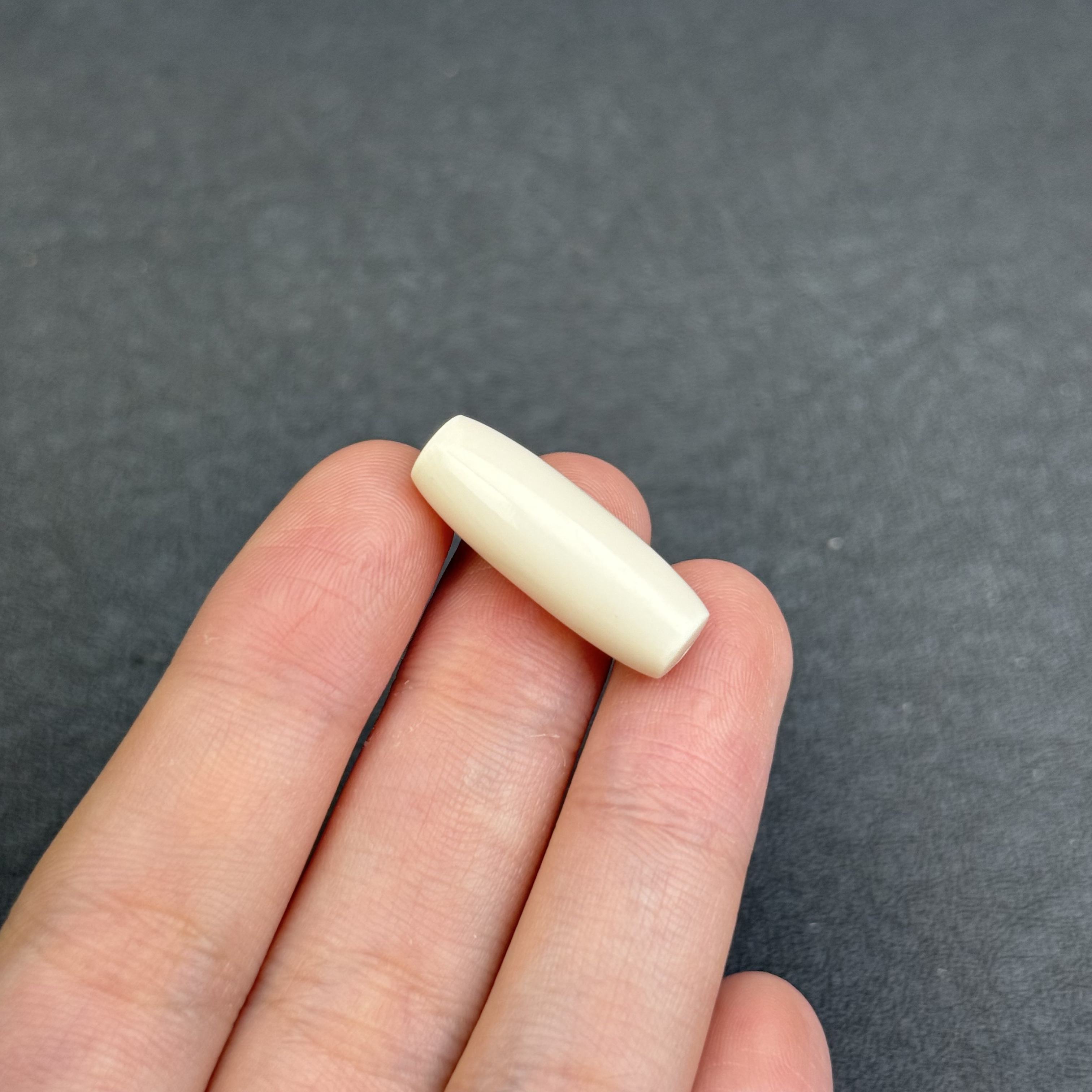 A3688天然猛犸牙 桶珠 9*26mm 支持鉴定 假一罚四