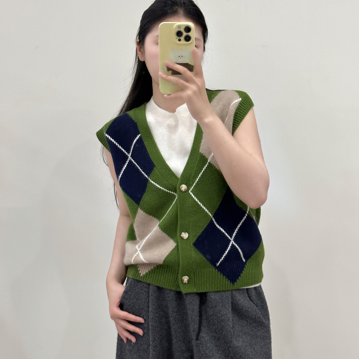 新款设计款马甲羊绒马甲