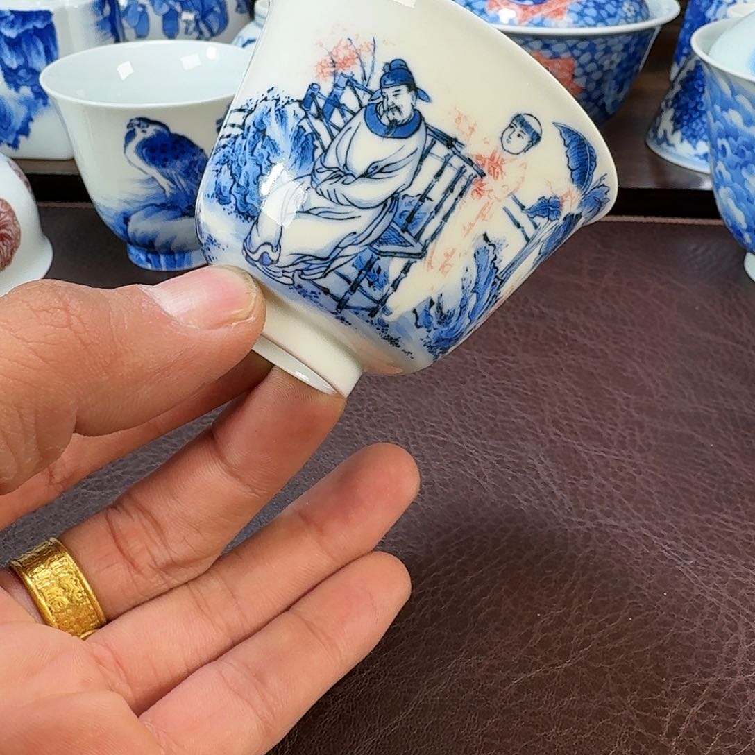 瓷片?****?现代景德镇陶瓷手绘茶具