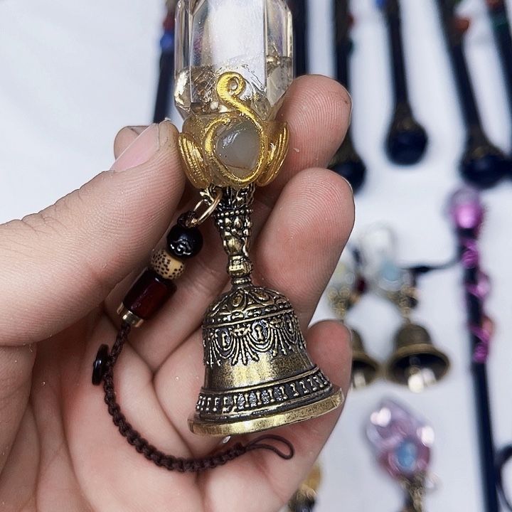 梨***白未镶嵌摆件紫晶水晶