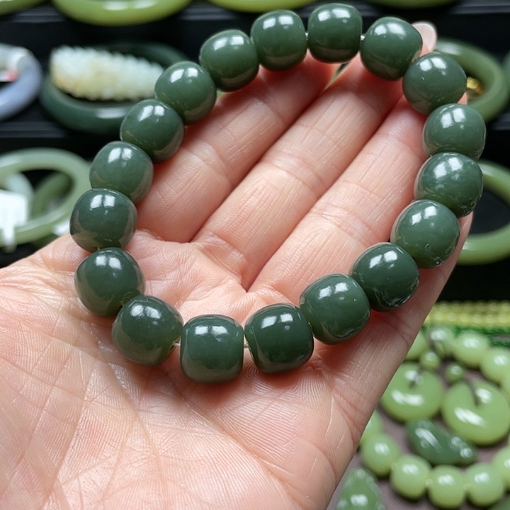 和田玉未镶嵌手链