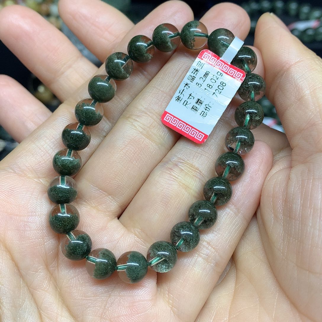 水晶手串未镶嵌森*天然水晶