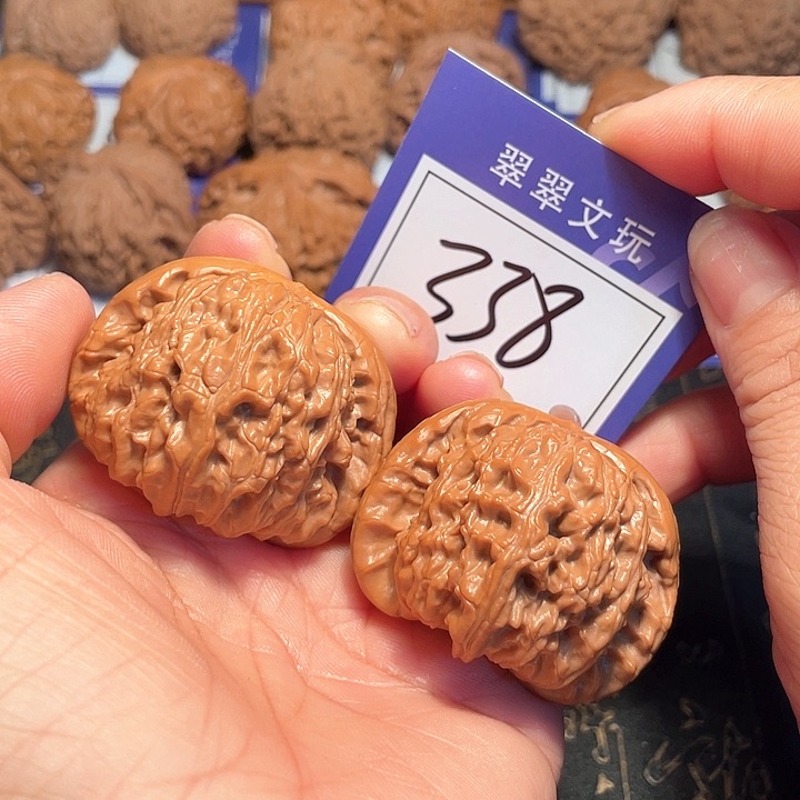 桃核把件338号白狮子4.5尺