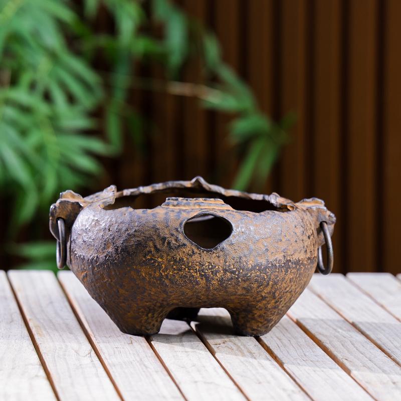 铸铁小号破风炉小酒精炉（炉口10*高10*宽22cm）