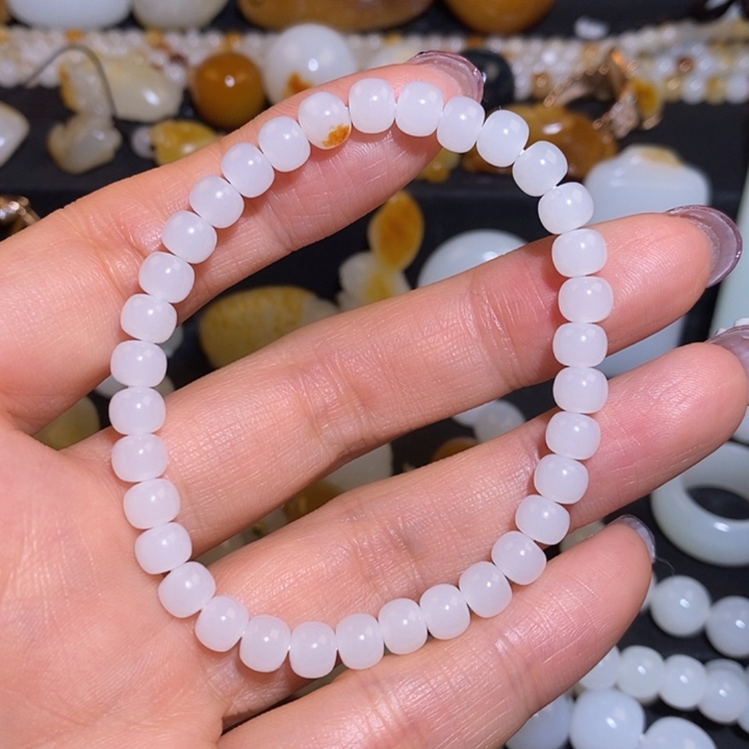 和田玉未镶嵌手链