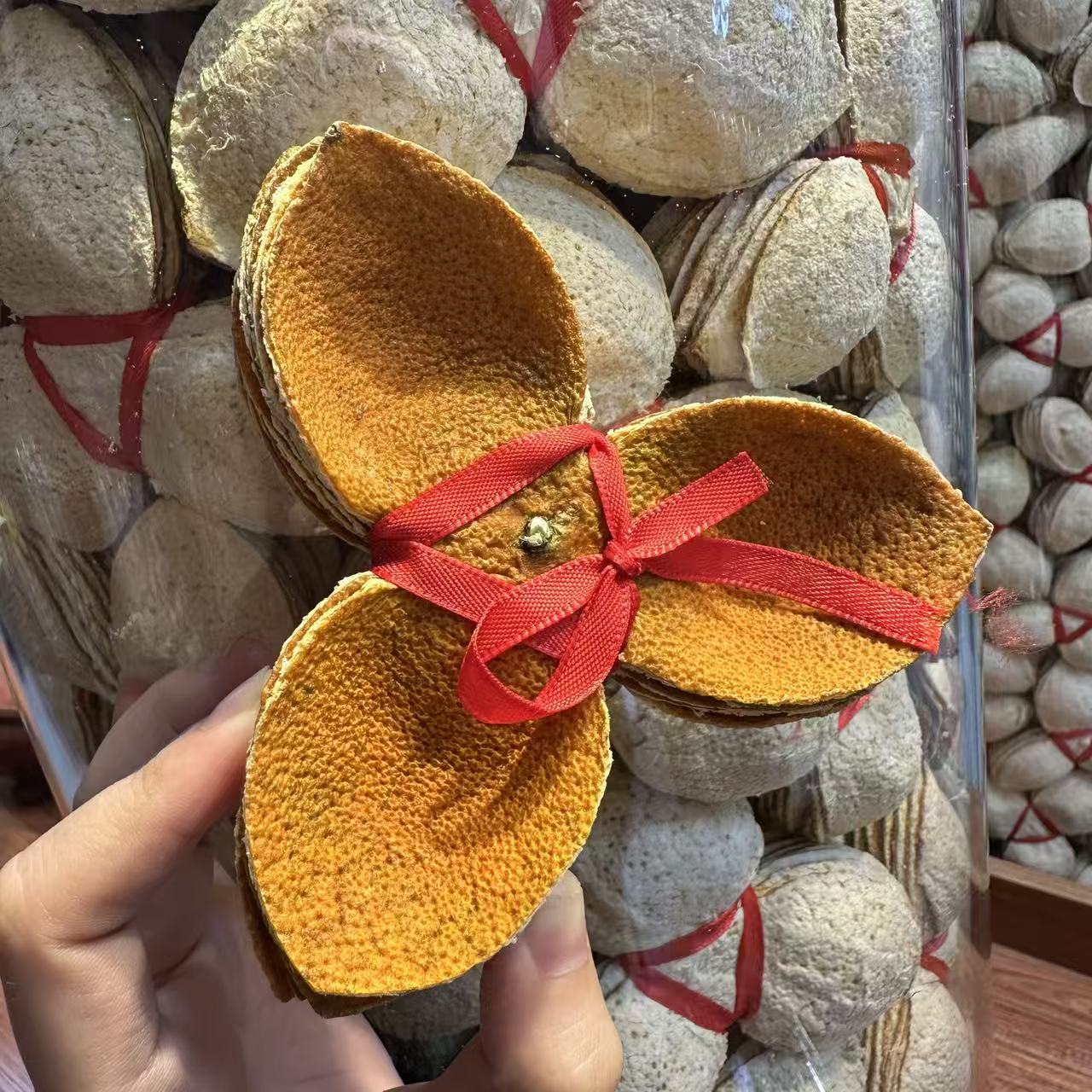 2025正宗新会梅江黎大九围老树原枝大红扎皮油包饱满柑香浓郁