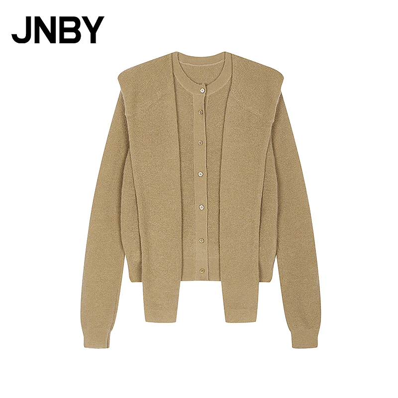 【商场同款】JNBY/江南布衣25秋新品毛针织衫宽松开襟5P9313580