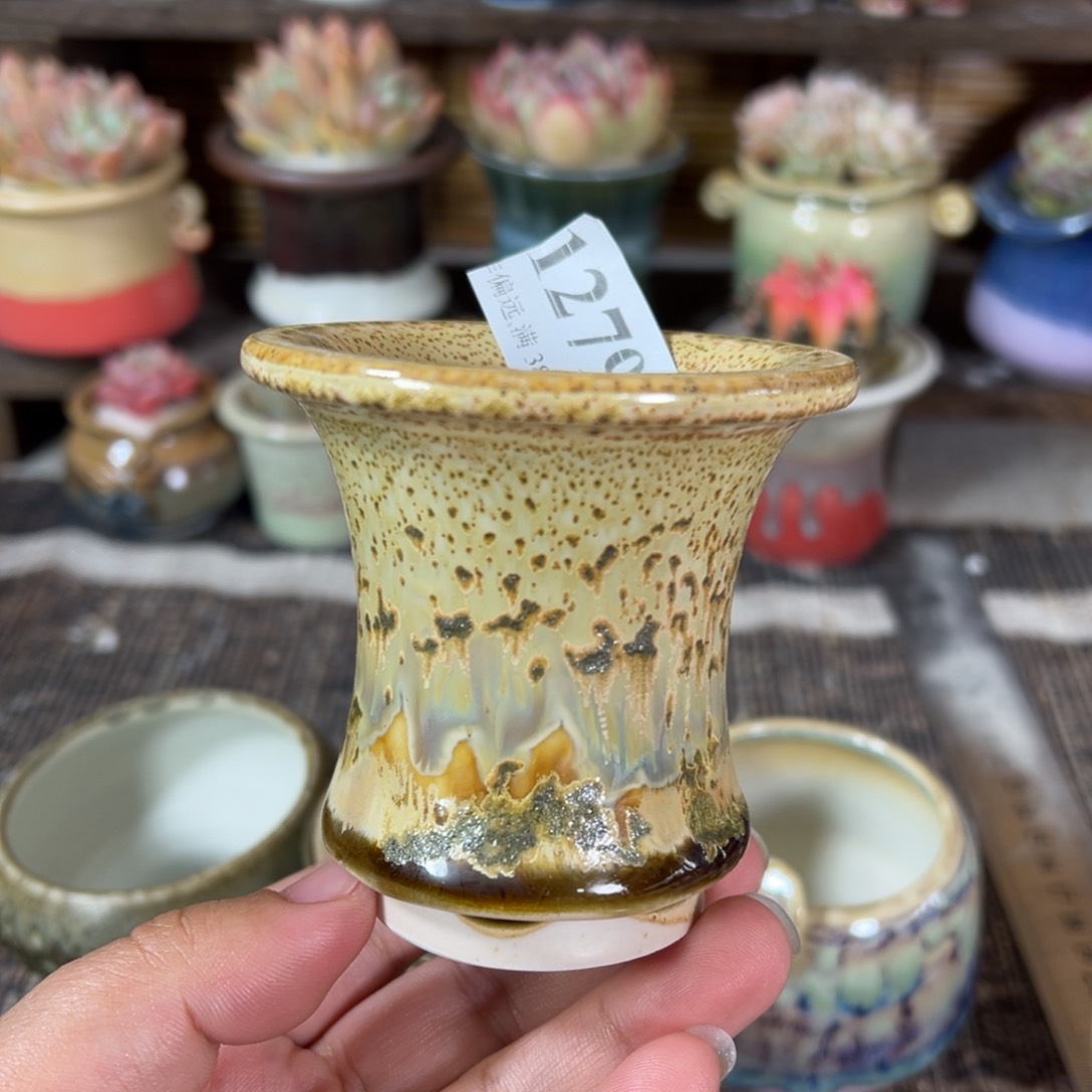 陶瓷景德镇手工花盆