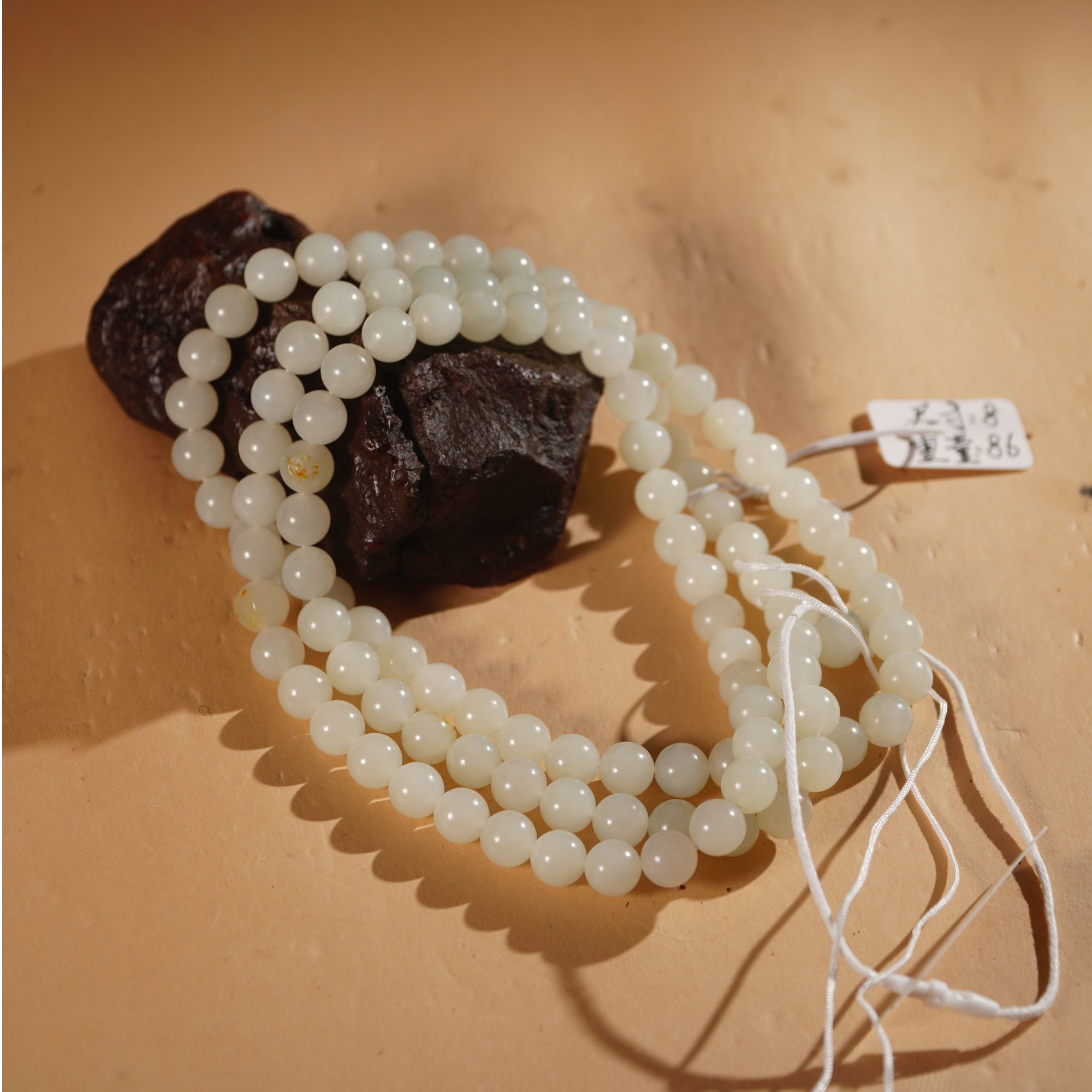 HE50174和田玉白玉项链(籽）