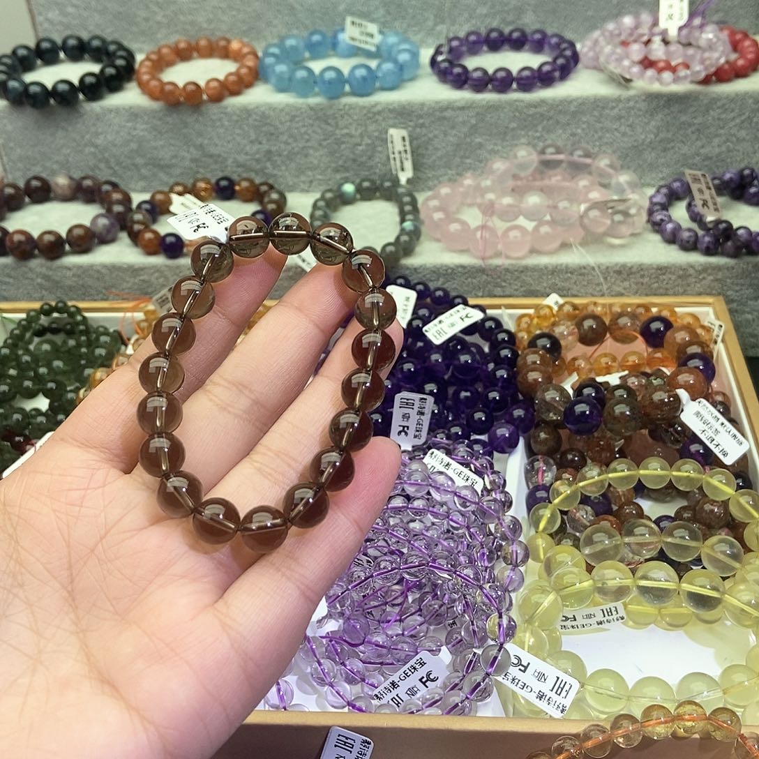 水晶手链未镶嵌?***顺茶水晶10