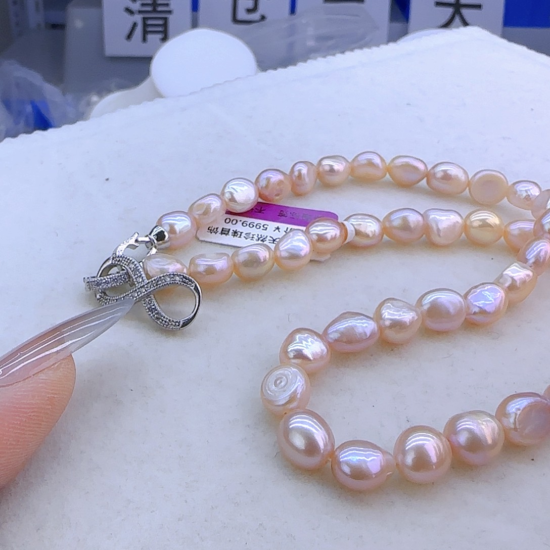 未镶嵌项链定制40淡水珍珠