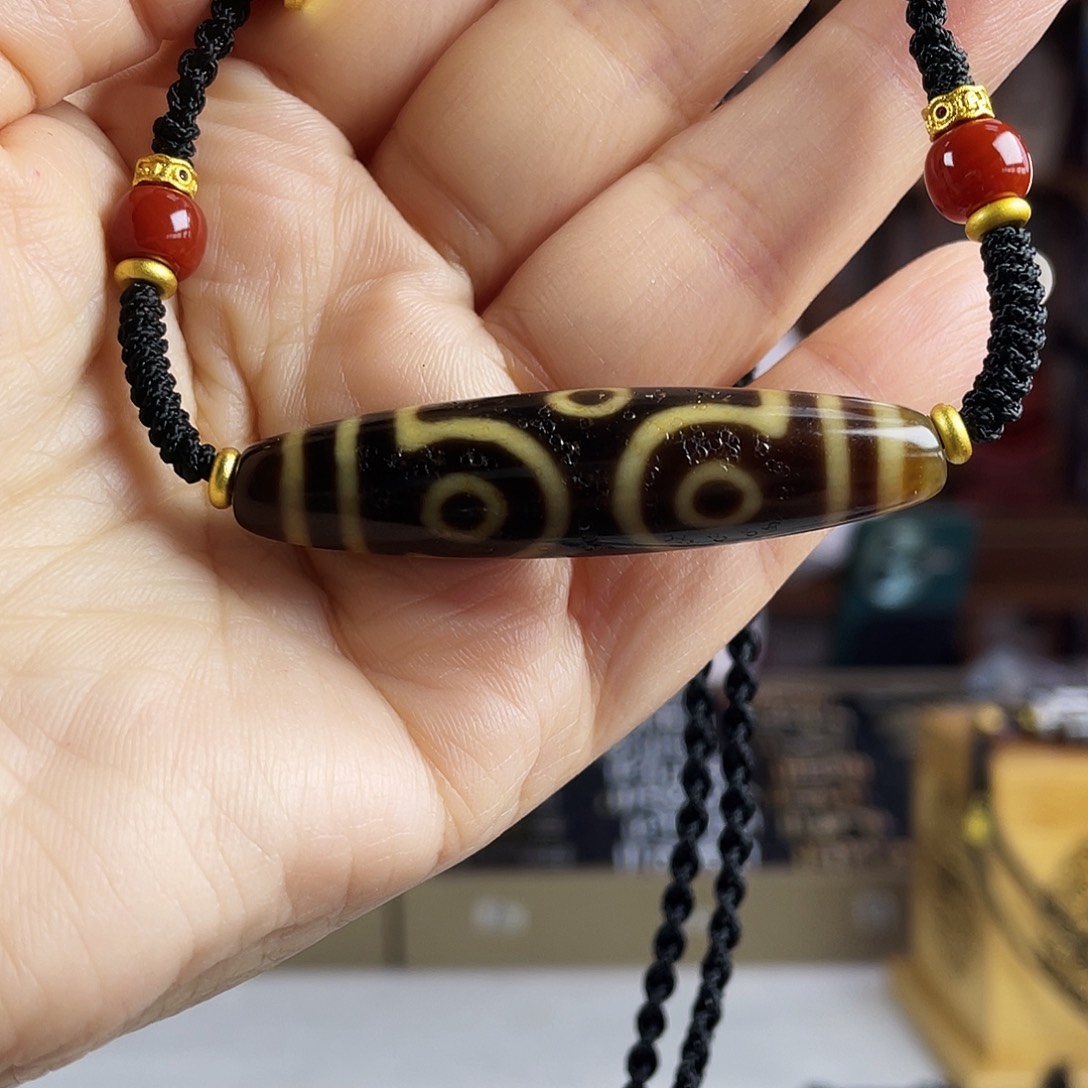 玛瑙/玉髓合金颈饰上肯54长